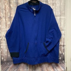Blue Zip Up Sweater